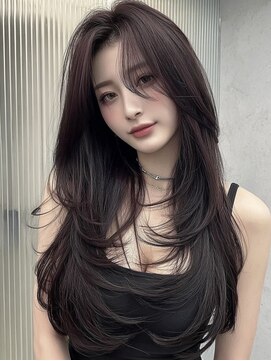 ノイズオオサカ 天王寺店(NOISM OSAKA) 韓国風レイヤーカット/ロングレイヤー/ハッシュカット/10代20代