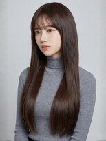 オレンジペコ(orange peco)&nbsp;ストレートロング 髪質改善トリートメント 透明感カラー 30代