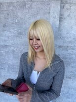 アリュメ 三重鈴鹿店(allum)&nbsp;リタッチワンブリーチ 艶々ブロンド 鈴鹿 白子