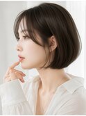 大人エレガントボブ/丸みボブ/切りっぱなしボブ/20代30代40代
