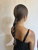 ヘアセット専門サロン by OKINAWA WATABE WEDDING 那覇店&nbsp;タイト編みおろし