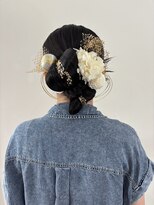 ヘア ヴァーゴ(Hair vago)&nbsp;成人式/ヘアアレンジ/リボンシニヨン