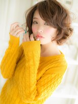モッズヘア 越谷(mod's hair)&nbsp;外国人風オンブレオレンジカラーくせ毛風ロブ越谷20代30代40代a!