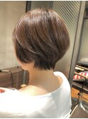 大人可愛いブランジュ丸みショート