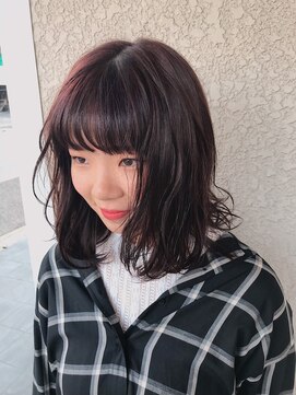 ナップヘアー NAP hair あどけないピンクカラー