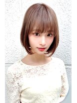 レウナ 外苑前(Reuna)&nbsp;大人可愛くニュアンス毛先ワンカールボブ