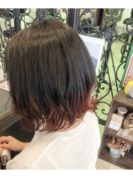 マイ ヘア デザイン 岡崎(MY hair design) 裾ピンクグラデーション