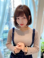 ロンド ロビン 栄(Lond robin)&nbsp;【Lond robin】大人可愛い耳掛けボブ/メルティカラー525