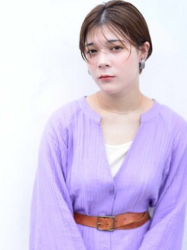 カンナ(Canna) エアリーミディ/ショートパーマ/黒髪/ホワイトアッシュ/TOKIO