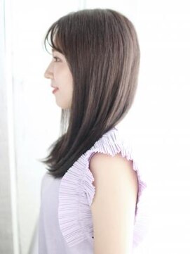 ヘアメイク ナル(hair make nalu) 透け感バングのナチュラルストレート