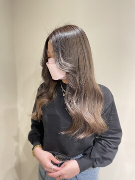 ビーヘアサロン(Beee hair salon) 前髪エクステ×グレージュ