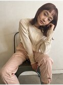 【藤沢/辻堂】オレンジブラウン/オン眉/顔まわりレイヤー