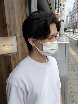 アヴァンス 天王寺店(AVANCE.) MEN'S HAIR センターパート×カルマパーマ×ピンパーマ