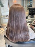 【荒木依莉亜】大人かわいい透明感ハイトーンピンクベージュ