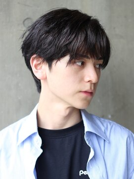 ノイセル(Noisyle) 黒髪マッシュコンマバング