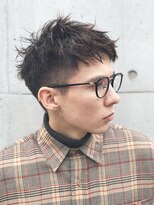 ユニカ バイ ベル 吉祥寺(unica by Belle)&nbsp;ビジネスマンにも！おしゃれソフト刈り上げの黒髪ベリーショート