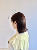ぱっつん外ハネ