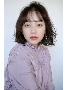 シアアオヤマ 表参道青山(SHEA aoyama) ゆるふわボブ◎抜け感、透明感ボブパーマ。