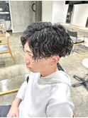波巻きパーマ波巻きスパイラルパーマメンズパーマ