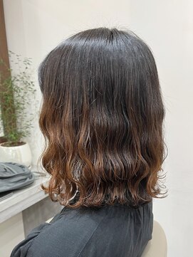 アミー 駒澤(Ammy komazawa) ラフ波巻きボブパーマ /なみまきパーマ/ボブパーマ 纐纈