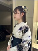 卒業式アレンジ　タイトボブ