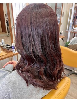 ヘアーリーフ(Hair Leafy) ピンクベージュ/ピンクカラー/くすみカラー/グレージュ