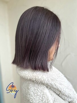スカイ(SKY) 透明感カラー/髪質改善/縮毛矯正/レイヤーカット/ダブルカラー