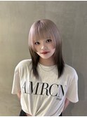ルーツカラー姫カットウルフ