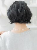 オン眉黒髪くせ毛風マッシュボブショートTb11越谷20代30代40代