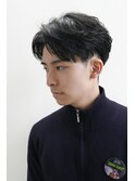 メンズカット韓国マッシュニュアンスパーマダークアッシュ0305