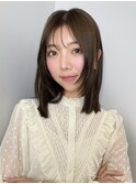 レイヤーカット/ブラウンベージュ