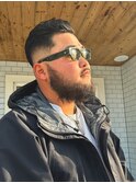 フェードオールバックバーバースタイル