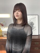 ヘアー アイス 御器所本店(HAIR ICI)&nbsp;大人かわいいミディアムレイヤーカット暖色カラー