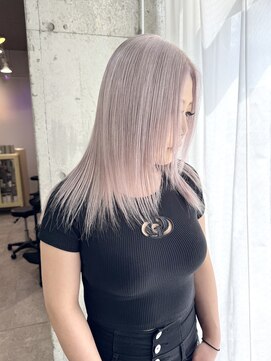 ラニヘアサロン(lani hair salon) ホワイトミルクティー/ベージュ/ブリーチ/ダブルカラー/レイヤー