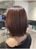 切りっぱなしボブ艶髪ストレート赤羽美容室