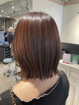 シェノン 赤羽店(CHAINON) 切りっぱなしボブ艶髪ストレート赤羽美容室