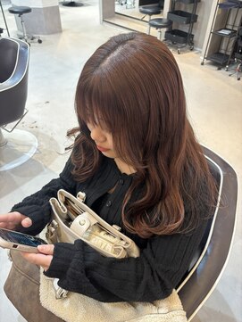 可愛らしいピンクブラウン♪