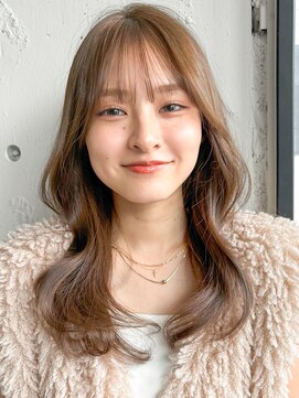 アグノス 青山(Agnos) 美髪20代30代40代◎ダークアッシュ斜めバングくせ毛風カール