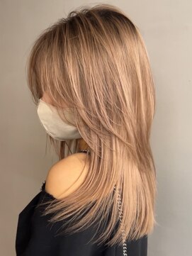 シエロビューティー(CIELO beauty) ブリーチハイライト髪質改善ダブルカラーレイヤーカット