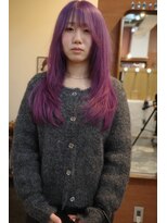 チャプター 問屋町(chapter)&nbsp;髪質改善顔まわりレイヤーカットワインレッドダブルカラー韓国