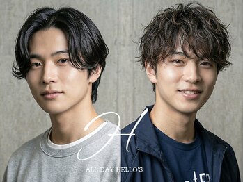 オールデイハローズ 草津店(ALL DAY HELLO'S)の写真/メンズサロン【完全個室】:メンズカット+眉毛ワックスor毛穴除去フェイシャル+眉カット¥6800