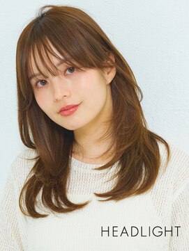 グラ デザイン アンド ヘアー 西院店(GRAS DESIGN & HAIR by HEADLIGHT) 小顔似合わせ韓国くびれミディアムレイヤーウルフ大人イメチェン