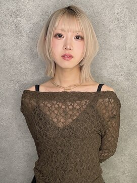 ローリン(Rolling) 【Motoki】20代/ボブレイヤー/ブロンドベージュ/天神大名
