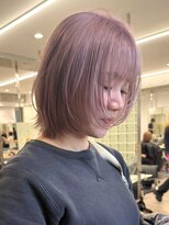サンクプロジェクト(cinq PROJECT)&nbsp;ピンクベージュのふんわりボブレイヤー