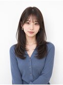40代硬毛|重さ解消やわらかレイヤーセミロング