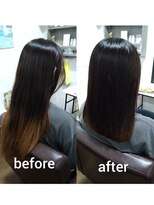コルテ 倉敷西坂店(CoRte.) 【before/after】ばっさりカットで叶える艶まとまりミディ/美髪