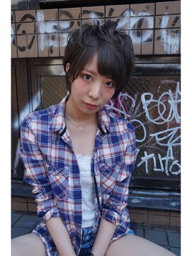 ヘアサロンエム 川越(HAIR SALON M) 【M／CLEDRAN】フリンジショート