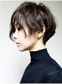 【ショート/クセ毛風大人クールショート】tomo