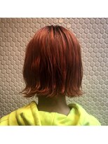 エル(EL by green)&nbsp;[AKIKO]オレンジカラー×パッツンショート