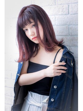 ヘアーアートシフォン 池袋西口店(Hair art chiffon) 濡れ髪ダークグレージュ透け感ハイライトニュアンスカラー